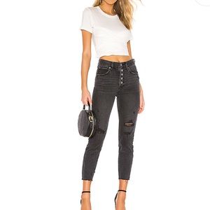 Free People Blossom Rigid Jean in Black